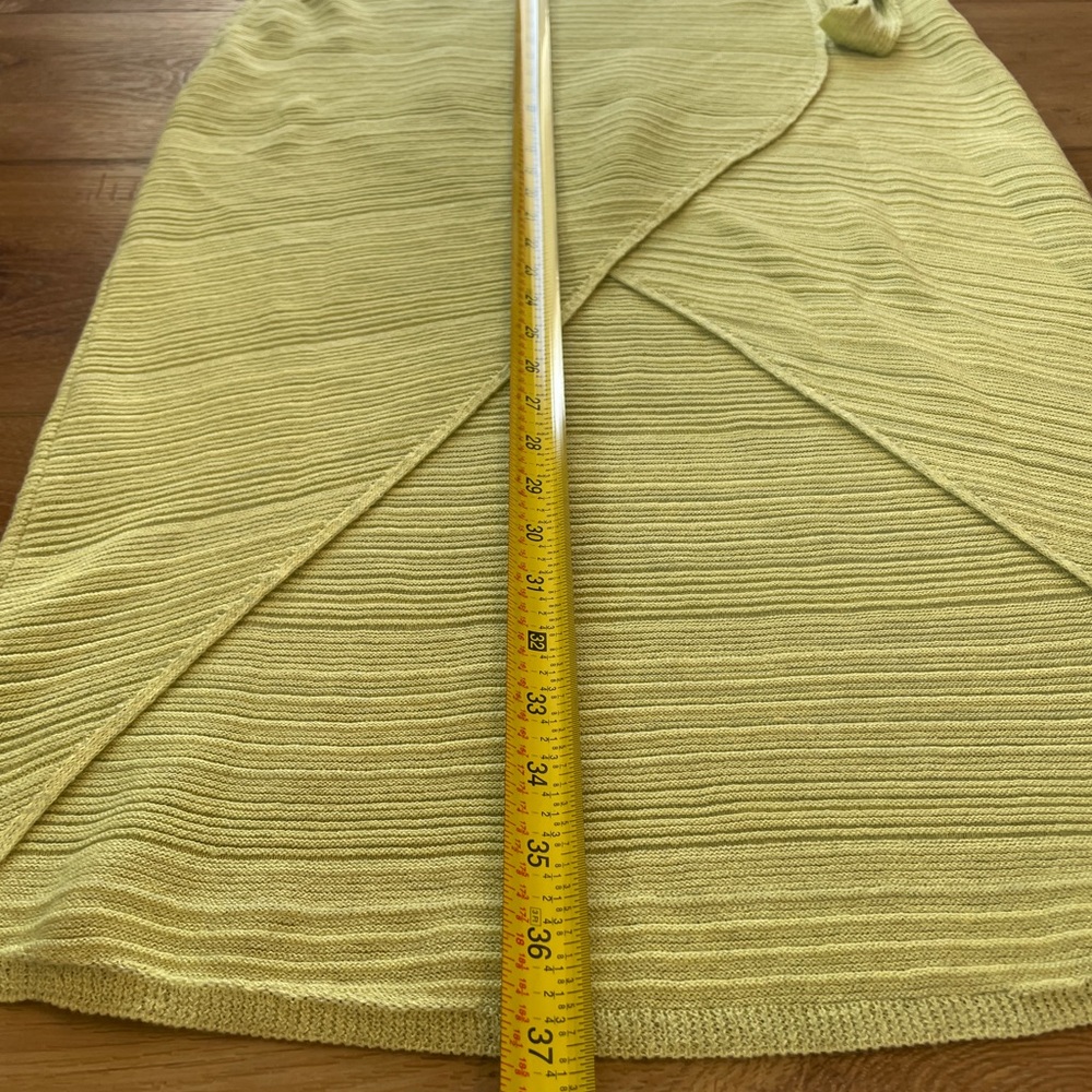 NWT Mango Lime Green Nudo Skirt - Picture 4 of 8